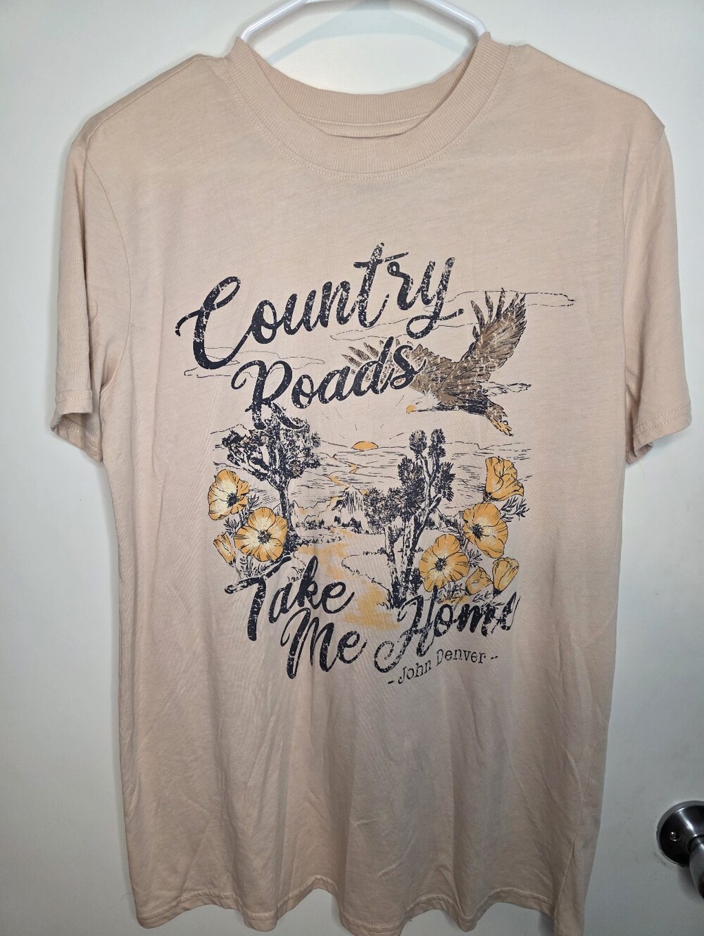John Denver Country Roads Graphic T-Shirt Size- X Small